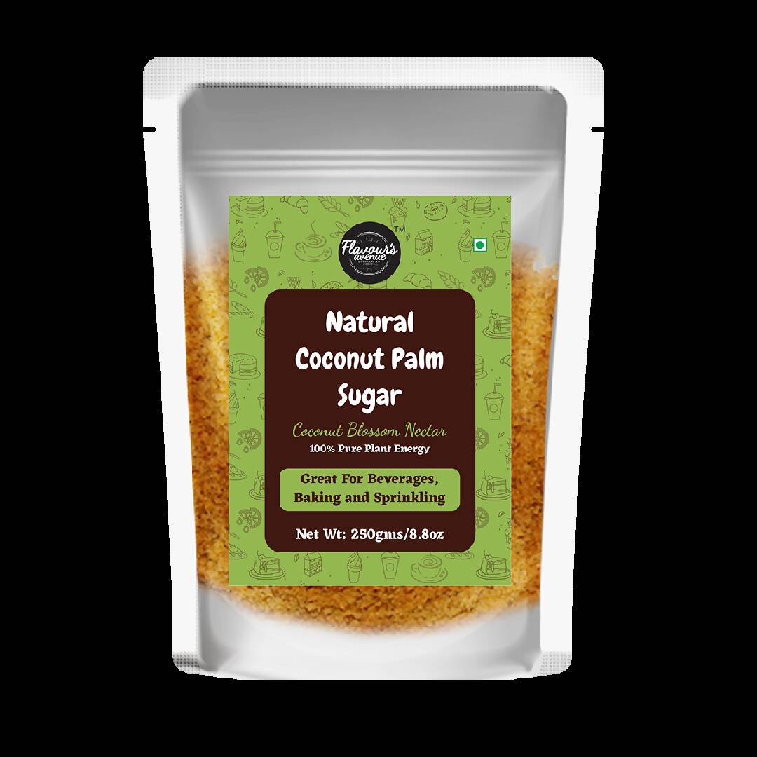 Natural Coconut Palm Sugar - (All Natural, Premium Quality, Great for Baking, Desserts & Coffee | No artificial flavours or colours) - Pack of 2