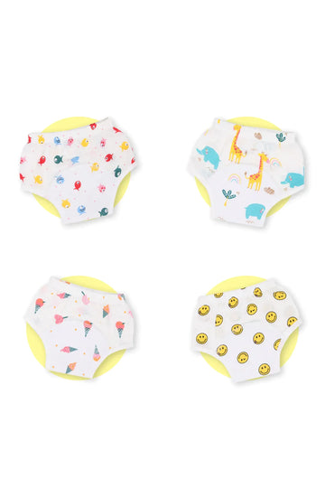 Organic Muslin Toddler Nappy - Pack of 4
