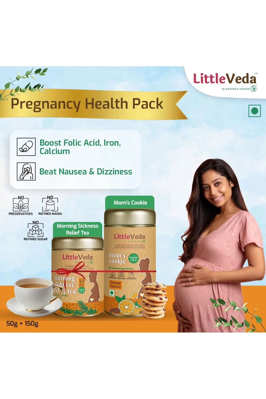 Pregnancy Health Pack (Cookies+Tea) - Trimester 3