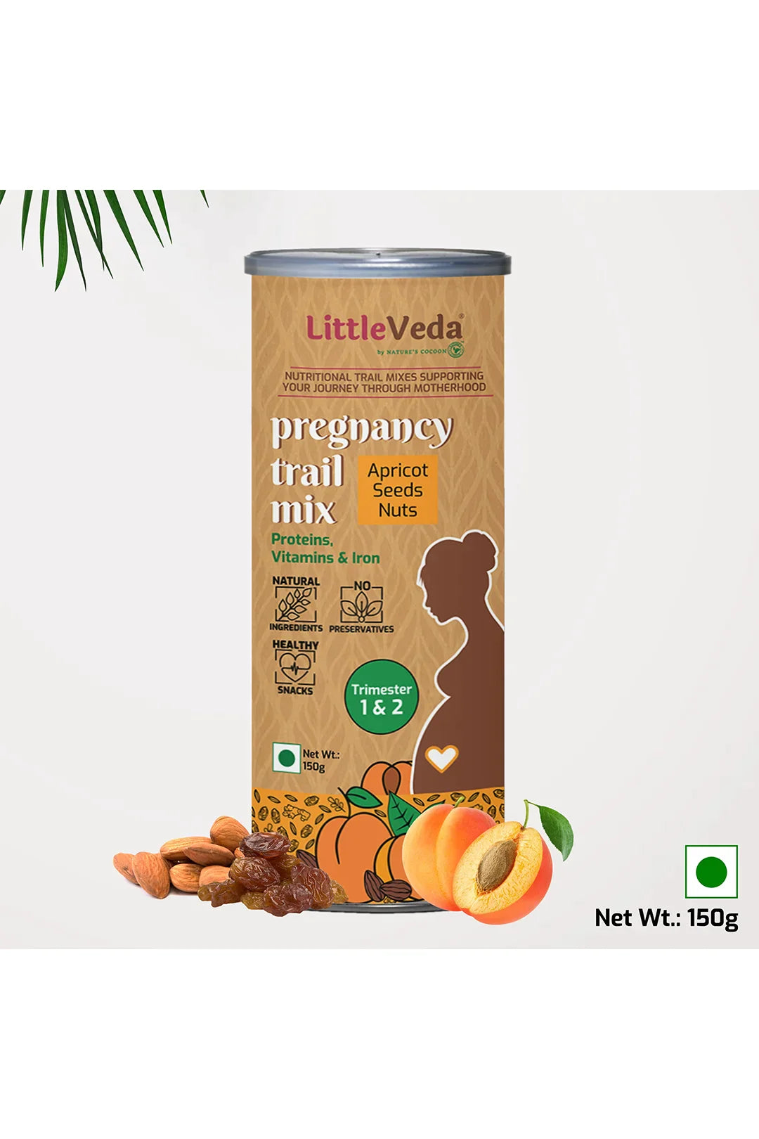 Pregnancy Trail Mix - Apricot Seeds & Nuts - Trimester 1&2