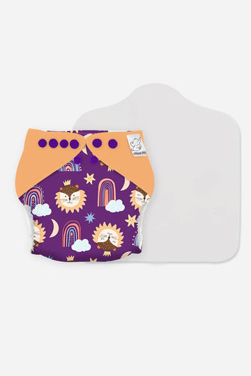 Rainbow Roars Cloth Diaper for Babies