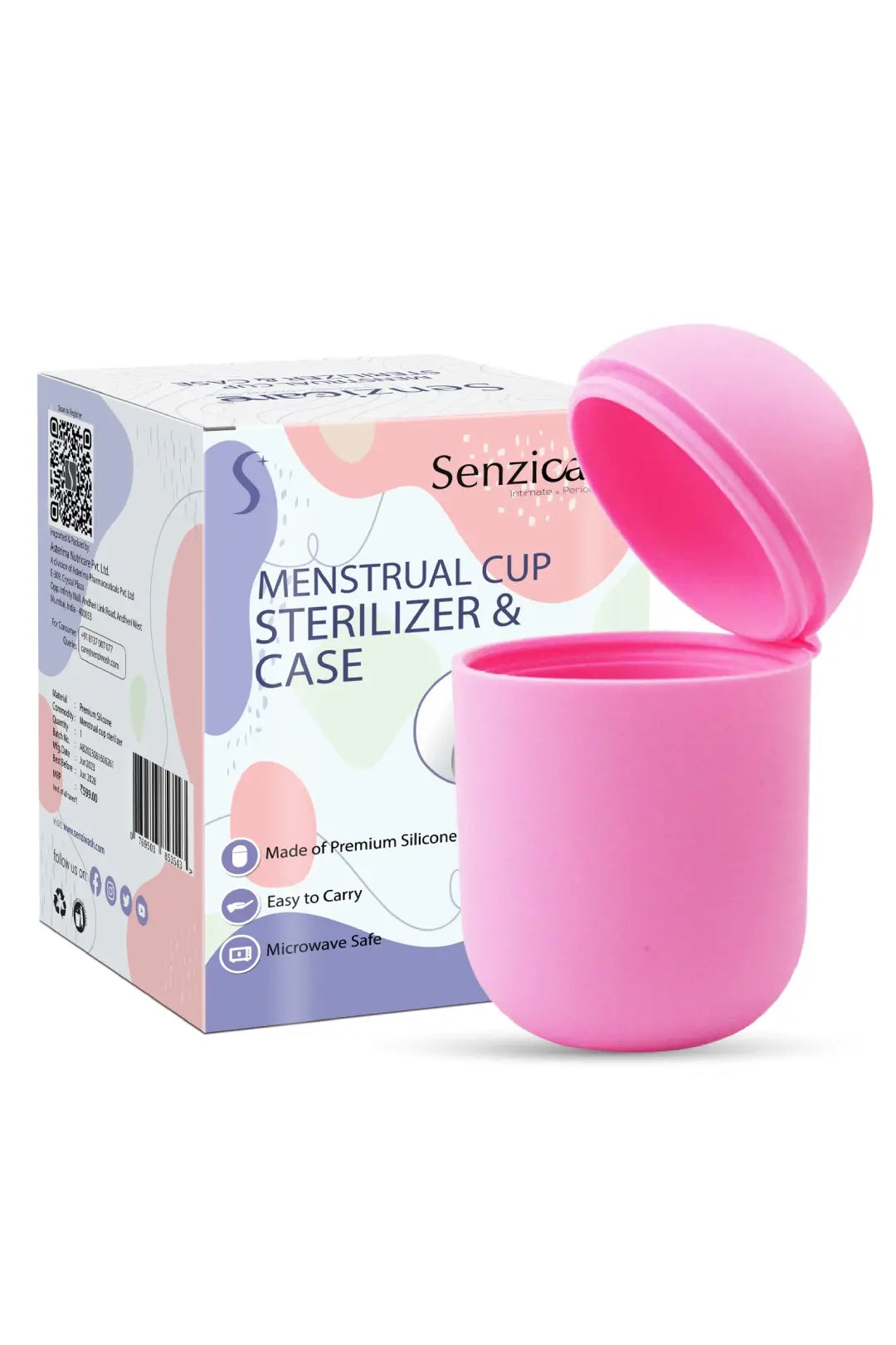 Menstrual Cup Sterilizer and Case for Women