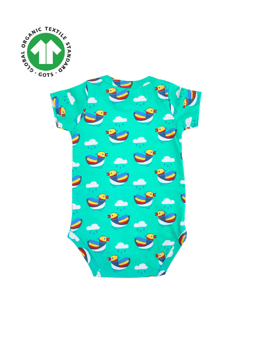 Baby Organic Cotton Bodysuit - Little Ducks-1