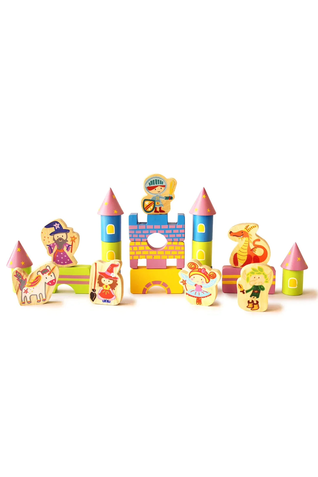 Starry Castle and Fantasy Characters Wooden Blocks