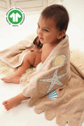 Greendigo Organic Cotton Unisex Bath Towels for baby boys and baby girls-1