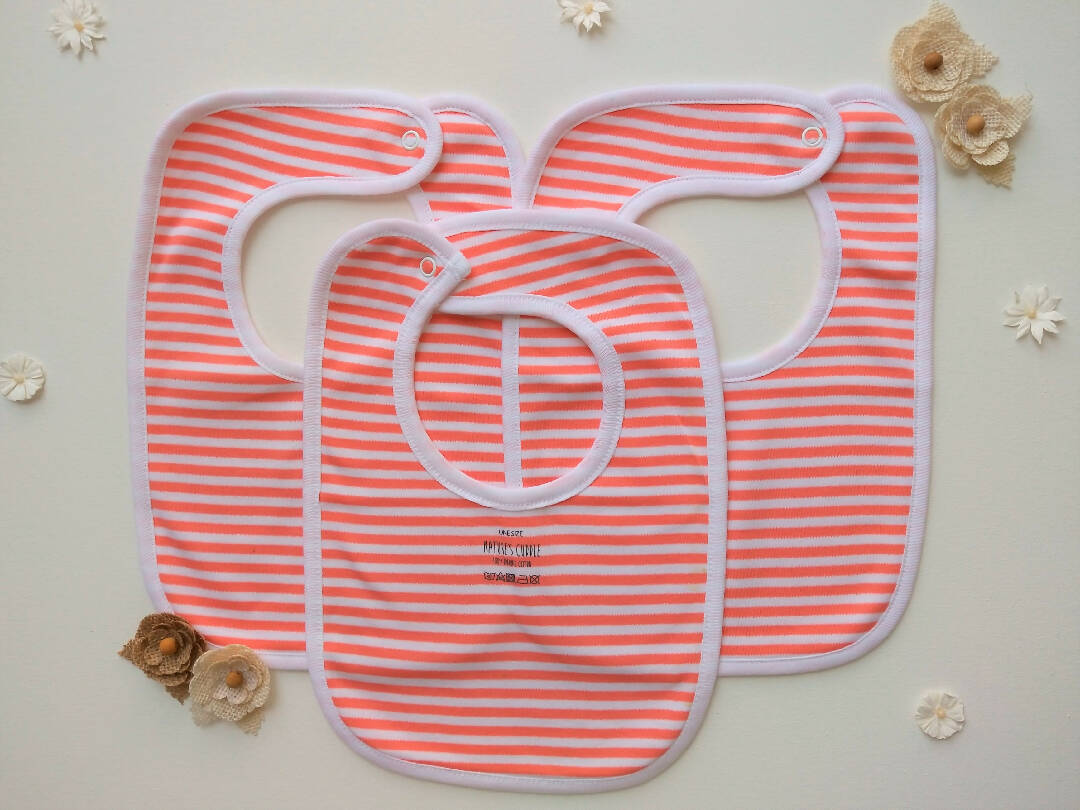 Baby Bibs for travel - Set of 3