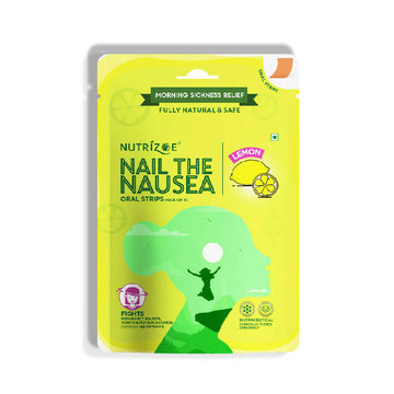 Nail The Nausea (Lemon Flavour) - Morning Sickness Relief Oral Strips (Pack of 10)