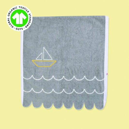 Baby Organic Cotton Towel - Seas the Day