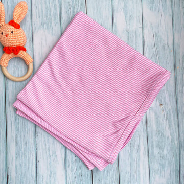 pink jersey baby blanket