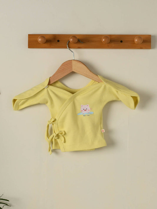 Greendigo Organic Cotton Premature Baby Yellow Top, Preemie for Unisex Baby Boy, Baby Girl
