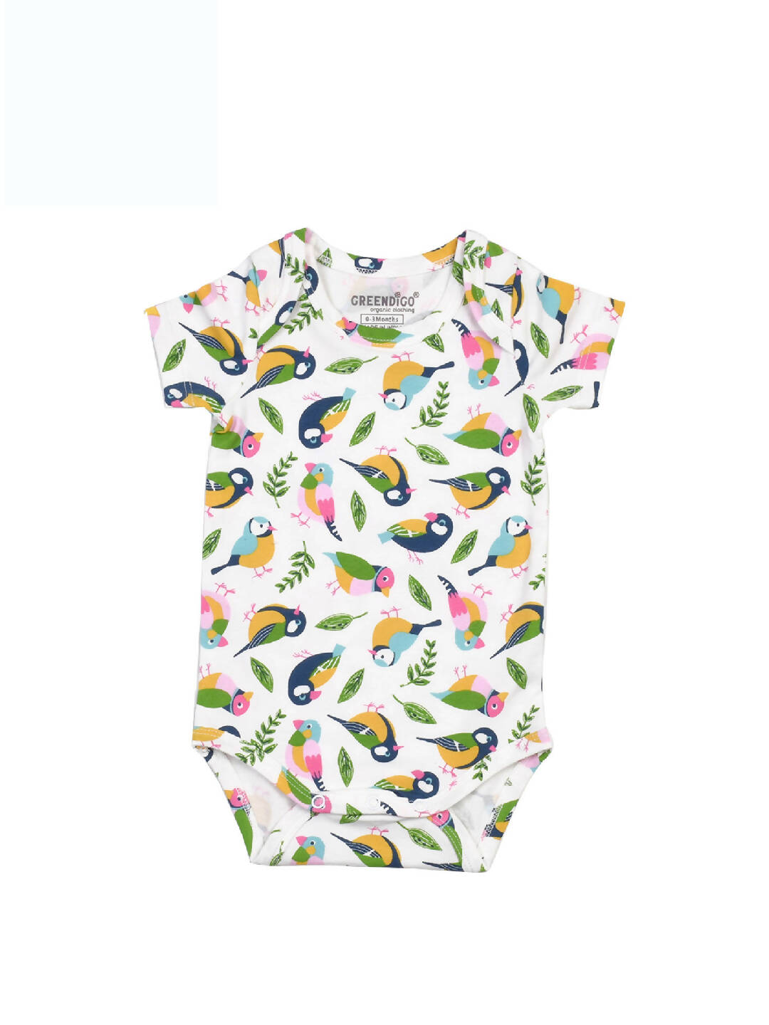 Greendigo Organic Cotton Infant bodysuit for new born baby boys and baby girls