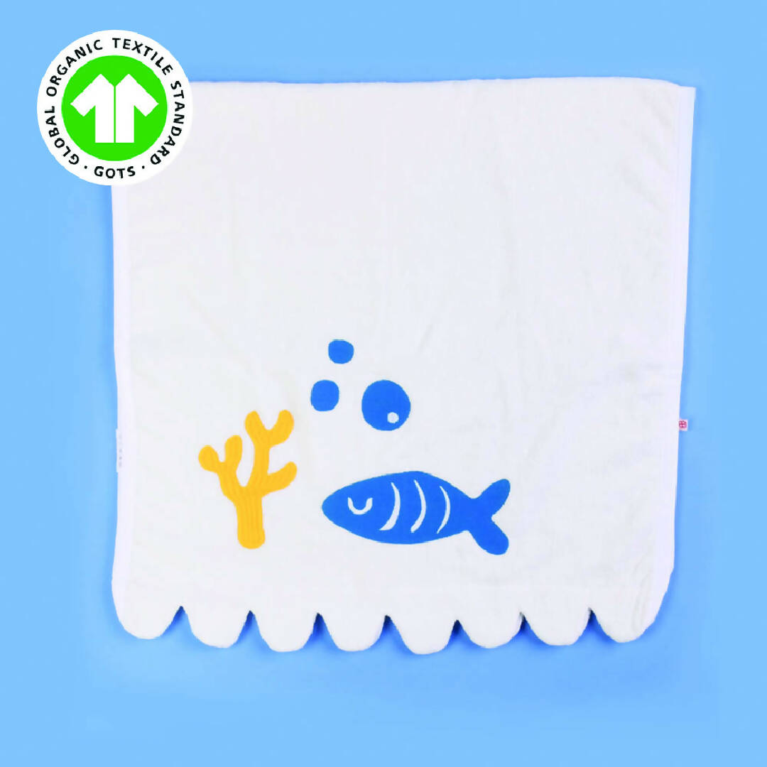 Baby Organic Cotton Towel - Fintastic