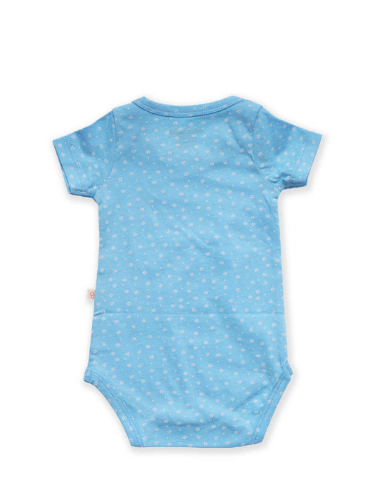 Sky Blue Organic Cotton Baby Bodysuit