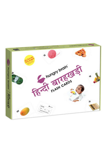 Hindi Barakhadi 50 Real Image Early Learning Flash Cards for Baby / Kids