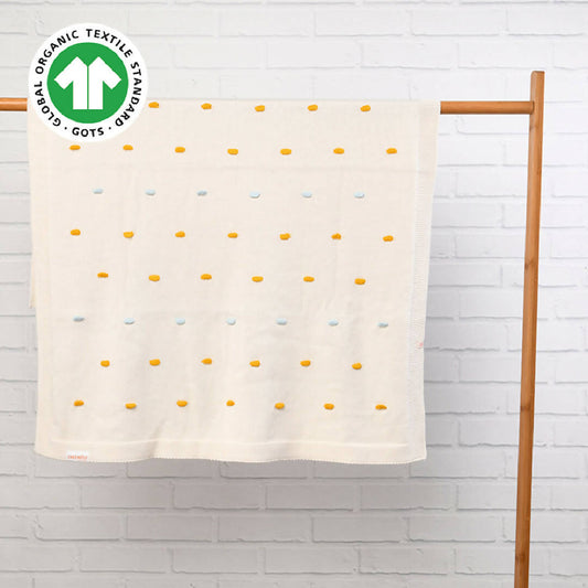 Luxury Organic Cotton Blanket for Newborn Baby Boy and Baby Girl